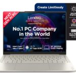 Lenovo Yoga Slim 7 Aura Edition 14ILL10 83JX00EXIN laptop in Seashell with a 14-inch WUXGA OLED display and Intel Core Ultra 7 256V processor – available on Amazon India at Rs 1,32,990