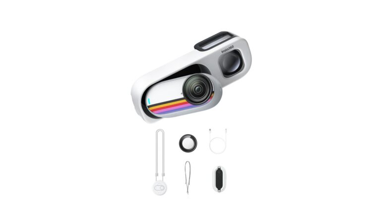 Insta360 GO 3S Retro Bundle Special Edition 128GB White action camera with 4K30fps recording, retro viewfinder, and magnetic accessories – available on Amazon India at Rs 31,990