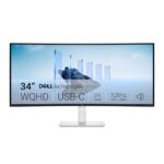 Dell S3425DW 34-inch USB-C curved monitor in Ash White with UW-QHD 3440x1440 VA panel, 120Hz refresh rate, 65W USB-C – available on Amazon India at Rs 42,899