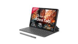 Lenovo Idea Tab ZAFM0746IN with Folio Keyboard and Tab Pen in Luna Grey with 11-inch 2.5K 90Hz display and MediaTek Dimensity 6300