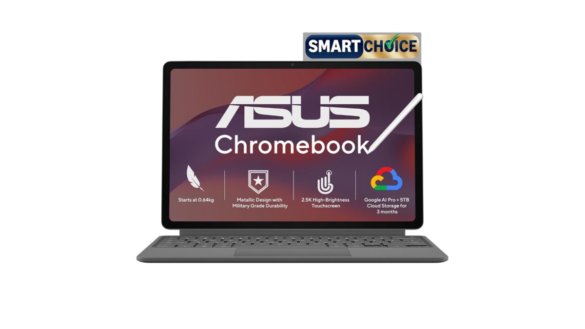 ASUS Chromebook CM32 Detachable CM3206DM4A-TR0119 in Cloud Titanium with MediaTek Kompanio 540 and 12.1-inch touchscreen – available on Amazon India at Rs 48,990