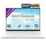 ASUS Zenbook S14 UX5406AA-SU463WS laptop in Scandinavian White with 14-inch 3K OLED touchscreen, Intel Core Ultra 7 355, 16GB LPDDR5X, 512GB SSD – available on Amazon India at Rs 1,79,990