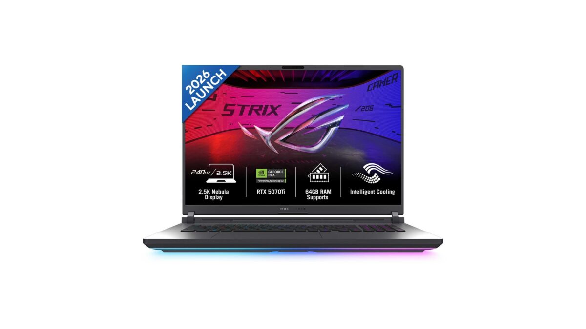 ASUS ROG Strix G18 (2026) G815LR-TT292WS Gaming Laptop Launched in India [ Specs: Intel Core Ultra 9 290HX / RTX 5070 Ti 12GB / 32GB DDR5 / 18-inch 2.5K 300Hz ROG Nebula Display ]