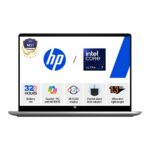 HP OmniBook 5 OLED 14-hh0030TU laptop in Meteor Silver with 14-inch 2K OLED display and Intel Core Ultra 7 355 Copilot+ PC – available on Amazon India