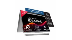 Lenovo IdeaPad 5 2-in-1 14AGP11 83UH000HIN convertible laptop in Luna Grey with 14-inch WUXGA touchscreen, AMD Ryzen AI 7 445, 16GB RAM, 512GB SSD – available on Amazon India at Rs 1,21,990