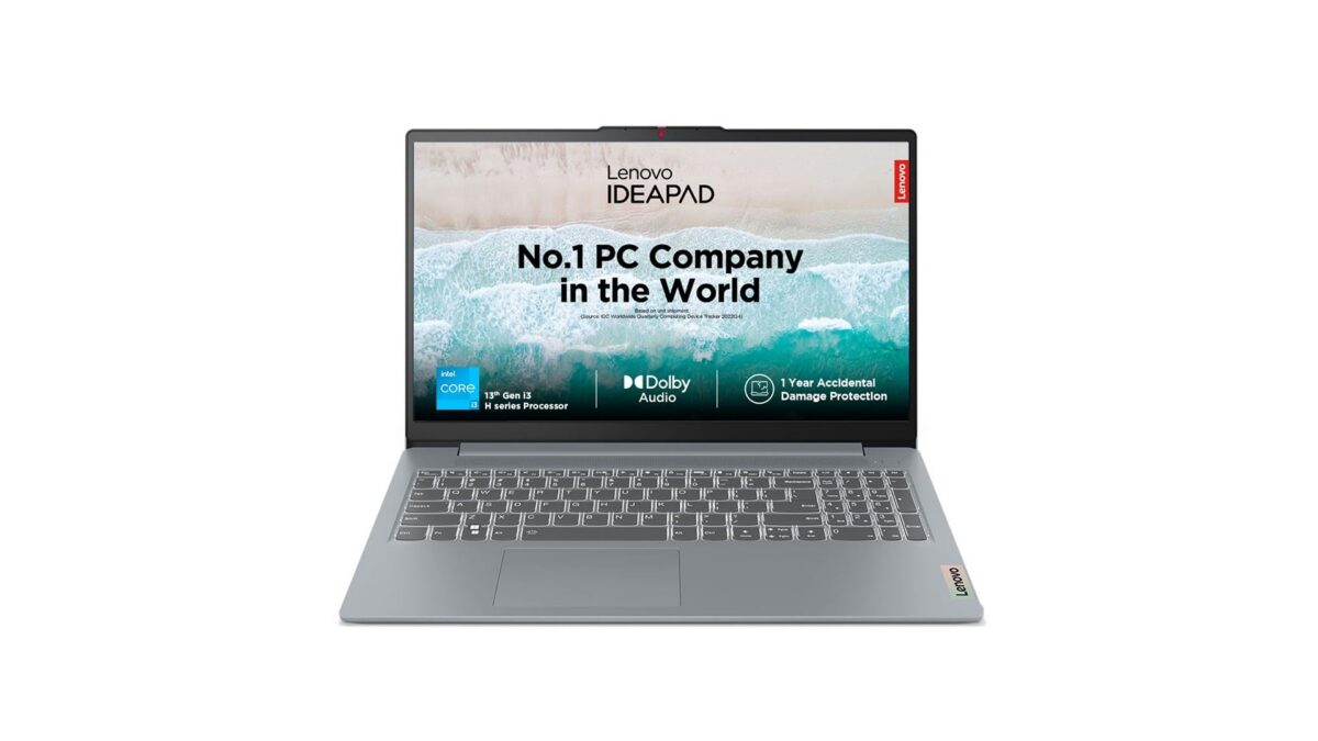 Lenovo IdeaPad Slim 3 82X700M4IN and 82X700M5IN laptops in Arctic Grey with 15.6-inch FHD display, Intel Core i3-1315U processor, 8GB RAM, 512GB SSD, Windows 11 – available on Amazon India at Rs 49,990