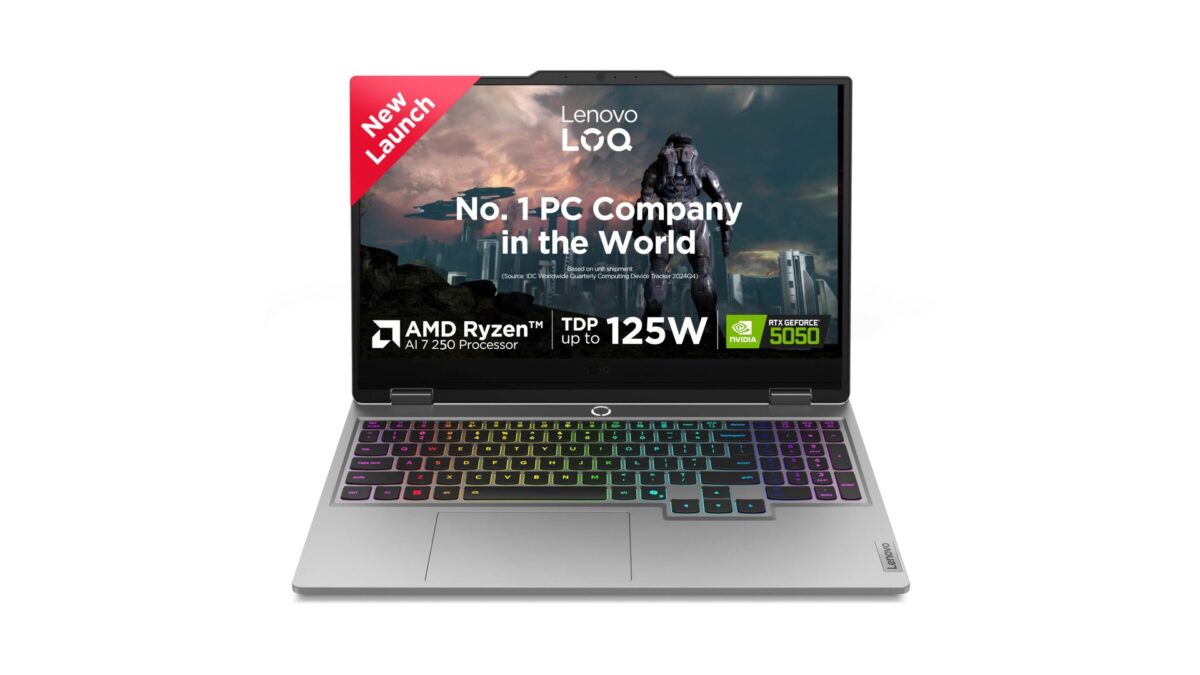 Lenovo LOQ 15AHP10 83JG00H0IN Gaming Laptop Launched in India [ Specs: AMD Ryzen 7 250 / RTX 5050 8GB / 16GB DDR5 / 512GB SSD / 15.6″ 144Hz FHD ]