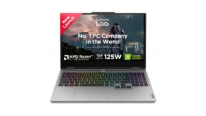 Lenovo LOQ 15AHP10 83JG00H0IN gaming laptop in Luna Grey with 15.6-inch 144Hz FHD display, AMD Ryzen 7 250, RTX 5050 8GB, 16GB RAM, 512GB SSD – available on Amazon India at Rs 1,34,990