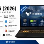 ASUS TUF 16 2026 FX610JH-TU080WS gaming laptop in Off Black with 16-inch FHD+ 144Hz display, Intel Core i5-14450HX, RTX 5050 8GB GDDR7, 16GB DDR5, 512GB SSD - available on Amazon India at Rs 1,79,990