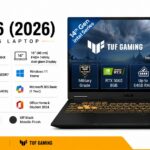 ASUS TUF 16 2026 FX610JM-TU105WS gaming laptop in Off Black with 16-inch FHD+ 144Hz display, Intel Core i7-14650HX, RTX 5060 8GB GDDR7, 16GB DDR5, 512GB SSD - available on Amazon India at Rs 2,19,990