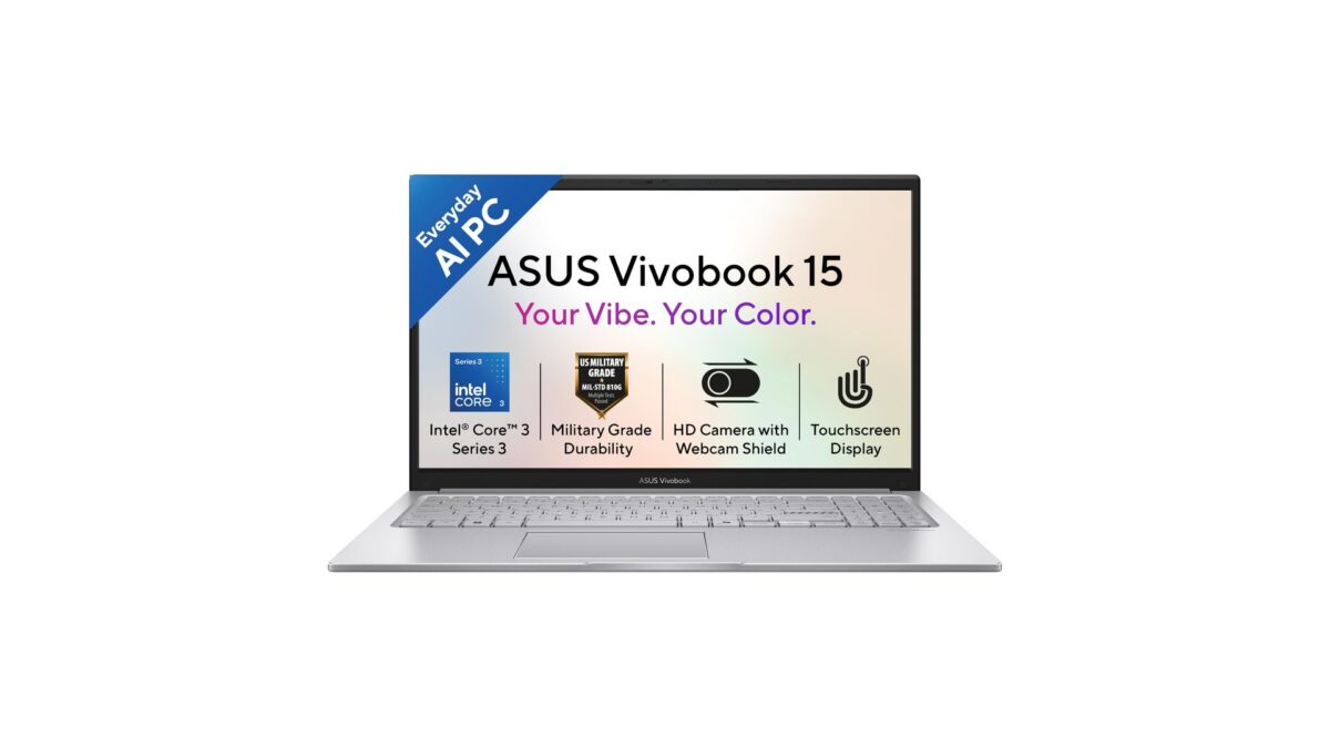 ASUS Vivobook 15 X1504MA-E8129WS (2026) AI Laptop Launched in India [ Specs: Intel Core 3 304 / 8GB DDR5 / 512GB SSD / 15.6″ FHD Touch ]