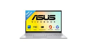 ASUS Vivobook 15 X1504VAP-IN005WS laptop in Cool Silver with 15.6-inch FHD display, Intel Core 3 100U processor, 8GB RAM, 512GB SSD, Windows 11 Home – available on Amazon India at Rs 52,990