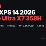 Dell XPS 14 DA14260 laptop in Graphite with 14-inch 2.8K OLED touch display, Intel Core Ultra X7 358H processor, 32GB LPDDR5x RAM, 1TB SSD, Windows 11, listed on Amazon India at Rs 3,12,490