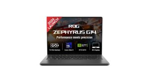 ASUS ROG Zephyrus G14 (2026) GU405AP-SY060WS gaming laptop in Eclipse Gray with 14-inch 3K OLED 120Hz display, Intel Core Ultra 9 386H, RTX 5070 8GB, 16GB LPDDR5X, 1TB SSD, Windows 11 - available on Amazon India at Rs 3,40,582