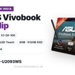 ASUS Vivobook S14 Flip (2026) TP5408QA-U2093WS 2-in-1 laptop in Light Blue with 14-inch WUXGA OLED touchscreen, Snapdragon X and stylus