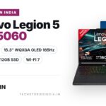 Lenovo Legion 5 2026 83Q7009KIN gaming laptop in Eclipse Black with 15.3-inch WQXGA OLED 165Hz display, AMD Ryzen 7 250, RTX 5060 8GB