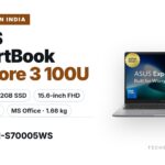 ASUS ExpertBook P1 P1503CVAI-S70005WS laptop in Misty Grey with 15.6-inch FHD display, Intel Core 3 100U, 8GB DDR5, 512GB SSD and MS Office, available on Amazon India at Rs 58,490