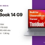 Lenovo ThinkBook 14 G9 IRL 21UYA04WIG laptop in Arctic Grey with 14-inch WUXGA IPS display, Intel Core 5 210H, 16GB RAM, 1TB SSD, Windows 11, available on Amazon India at Rs 95,990
